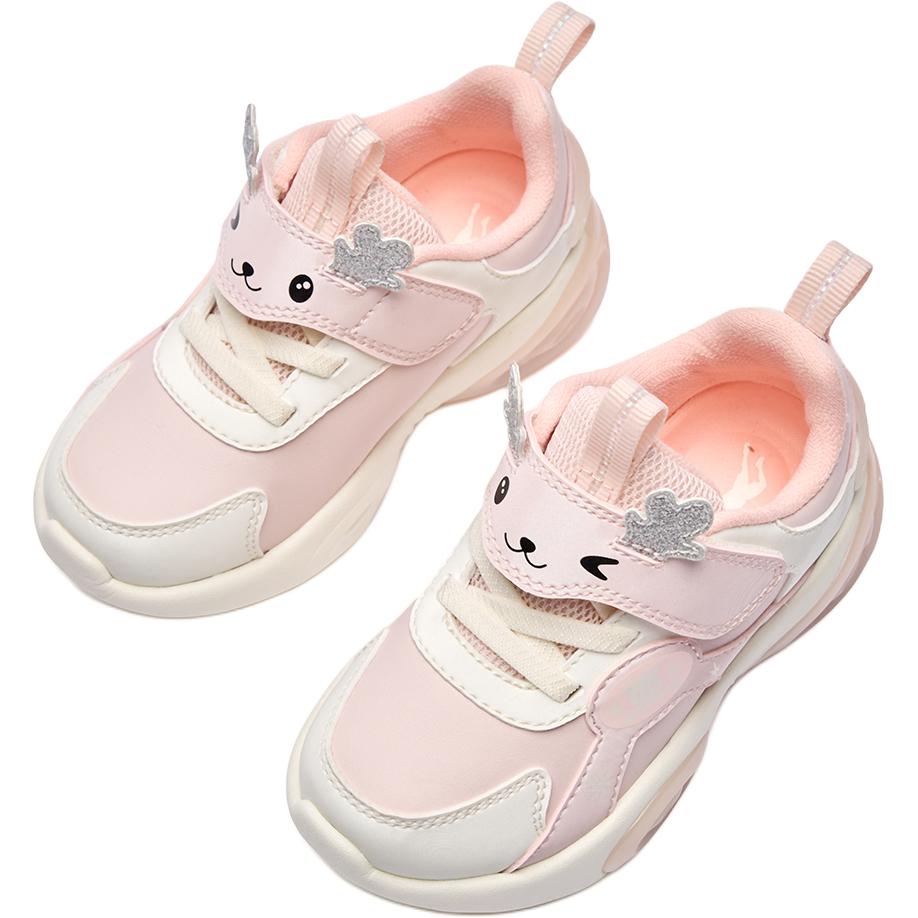 QIAODAN Скользостойкие износостойкие низкие Toddler Shoes Pink White Infant And Toddler — фото 4