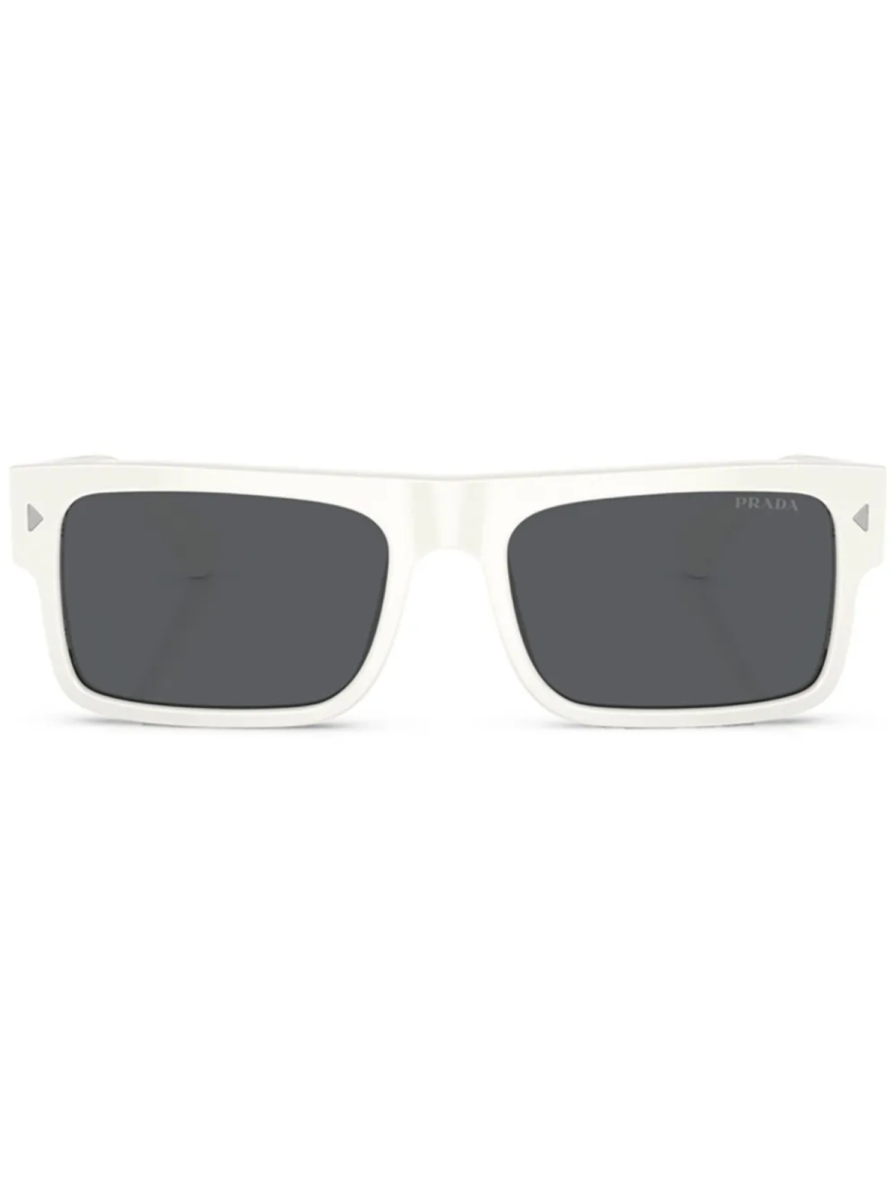 

Prada Eyewear солнцезащитные очки в прямоугольной оправе, белый