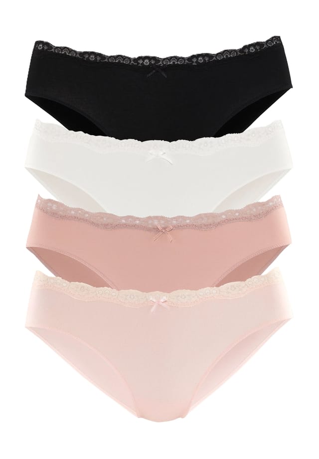 

Трусы Perfect Basics 4 шт. в упаковке Lascana, цвет 25030 mix box
