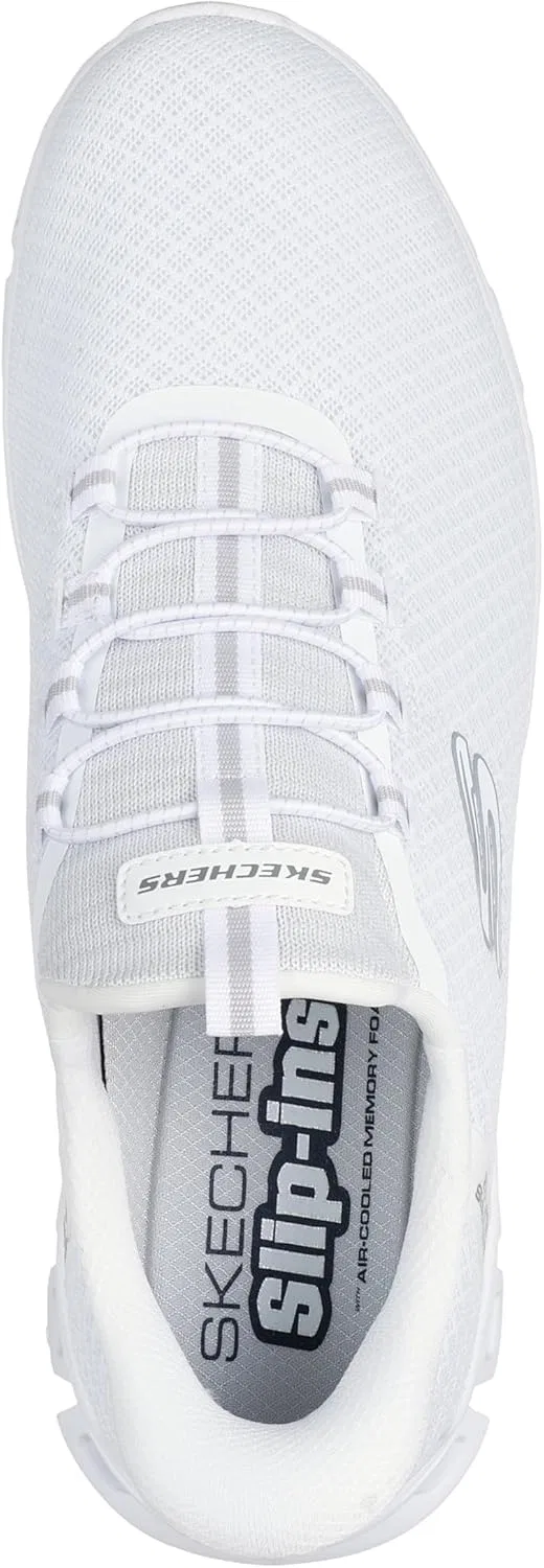 Мужские кроссовки Skechers Glide-Step Noxus Hands Free без шнурков, White Opulent Garden — фото 3
