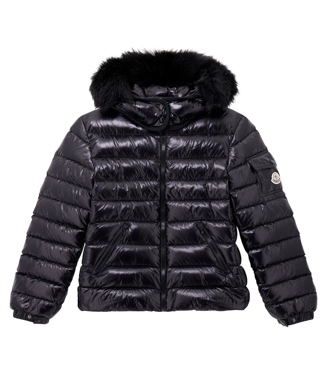 

Стеганая куртка-пуховик Moncler Enfant, черный