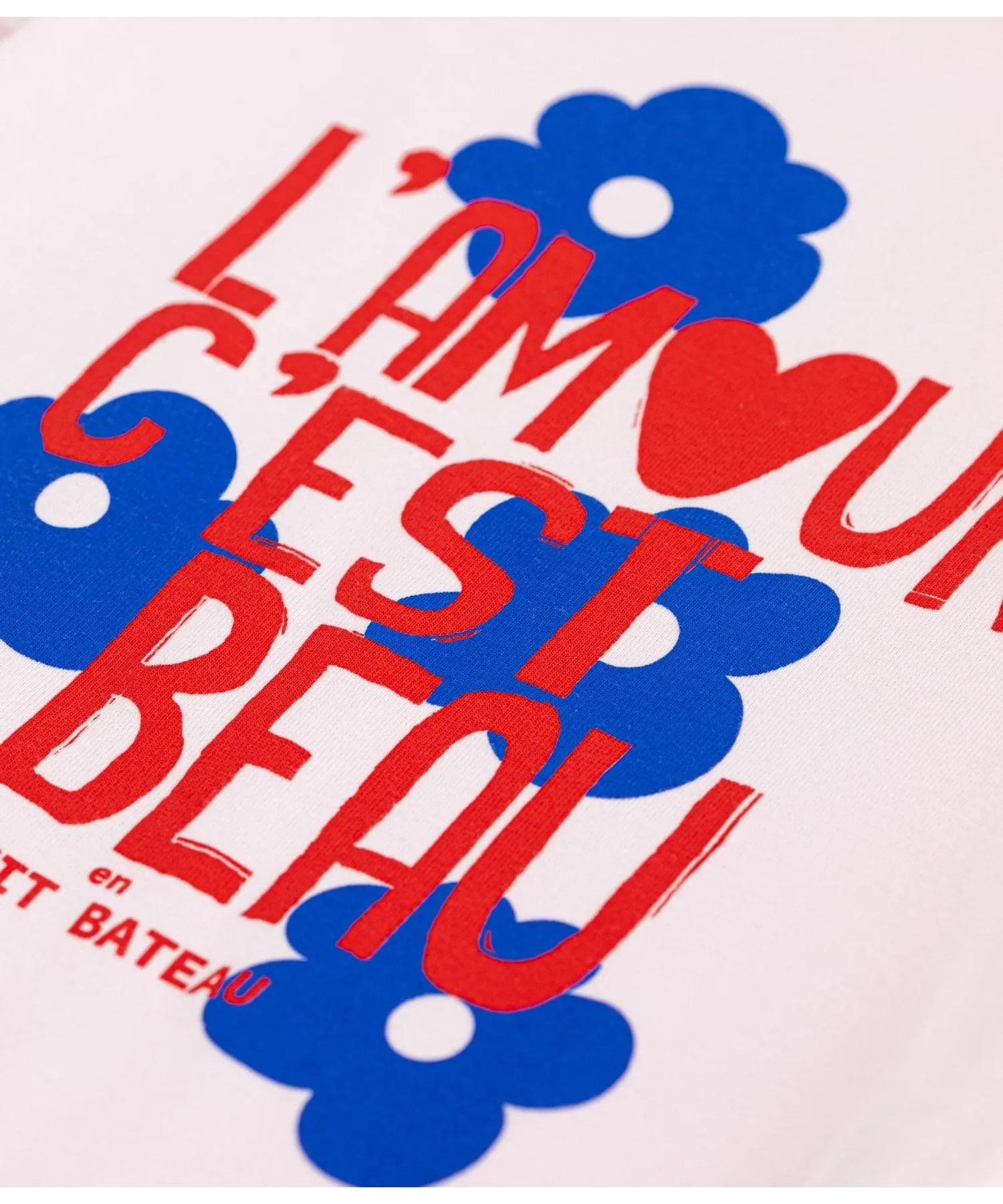 Детская футболка с цветочным принтом PETIT BATEAU светло-розовая — фото 3