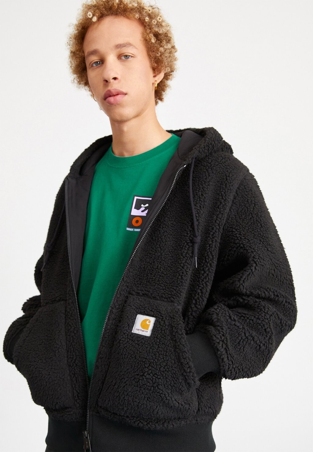

Флисовая куртка Carhartt WIP ACTIVE LINER, черный