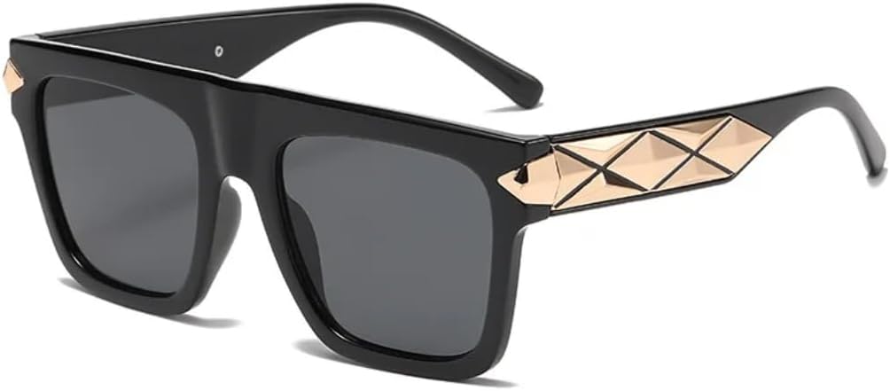 

Модные женские солнцезащитные очки в крупной оправе, роскошные женские солнцезащитные очки в винтажном металлическом стиле с защитой от УФ-излучения UV400 SZVVBKK, Tyj323-1