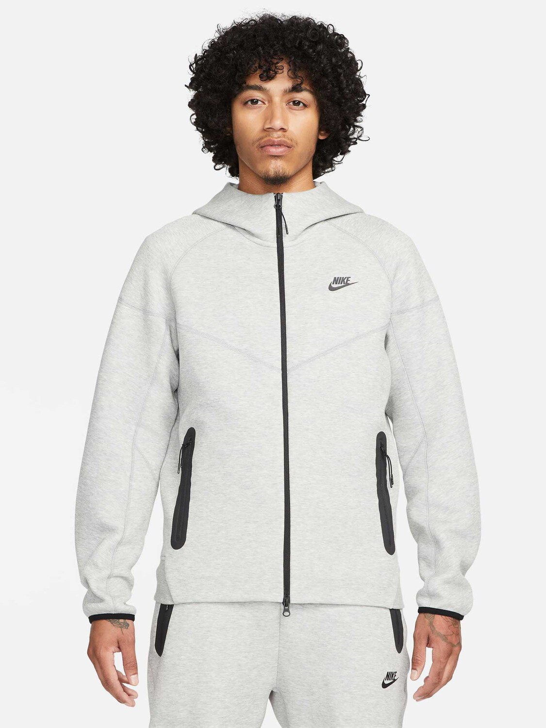 

Толстовка Nike M NK TCH FLC FZ WR HOODIE, серый