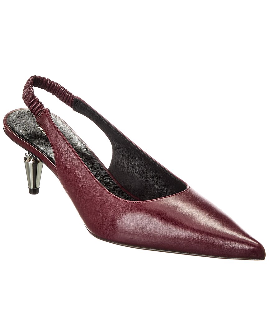 Туфли-лодочки Proenza Schouler Spike Leather Slingback, красный