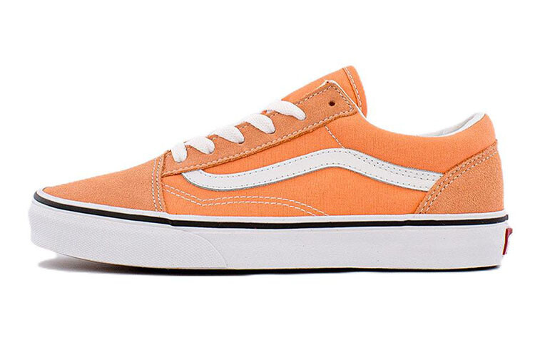 

Детские кроссовки для скейтбординга Old Skool GS Low-top оранжевые/белые Vans