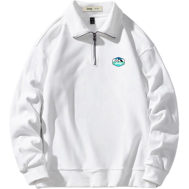 

Свитшот унисекс водолазка Moderate Regular Jeep, белый