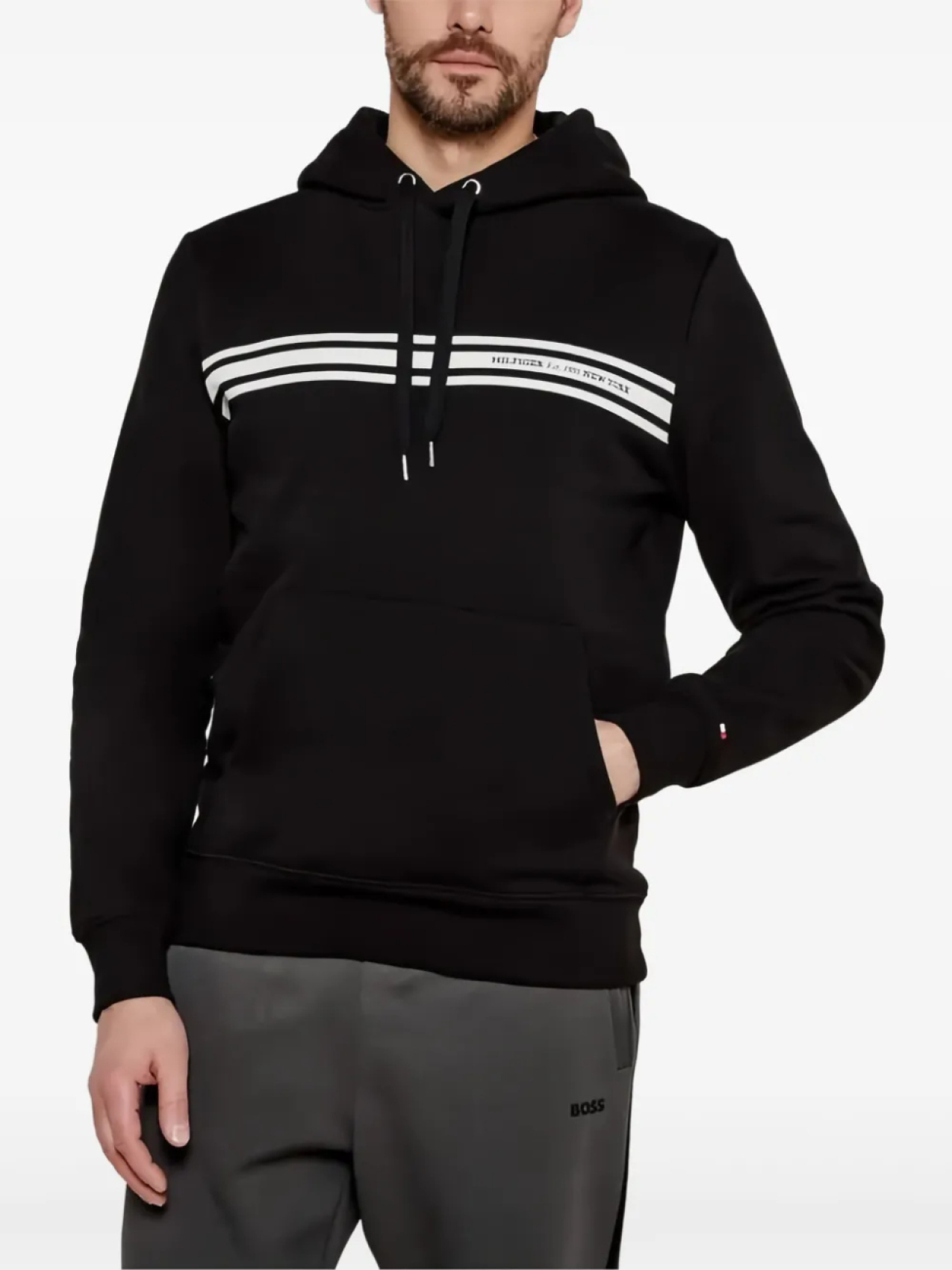 

Толстовка с логотипом Tommy Hilfiger, черный
