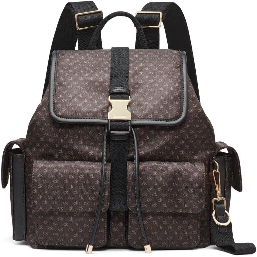 

Рюкзак-органайзер Calvin Klein Elora, коричневый/хаки/черный, один размер, Brown/Khaki/Black