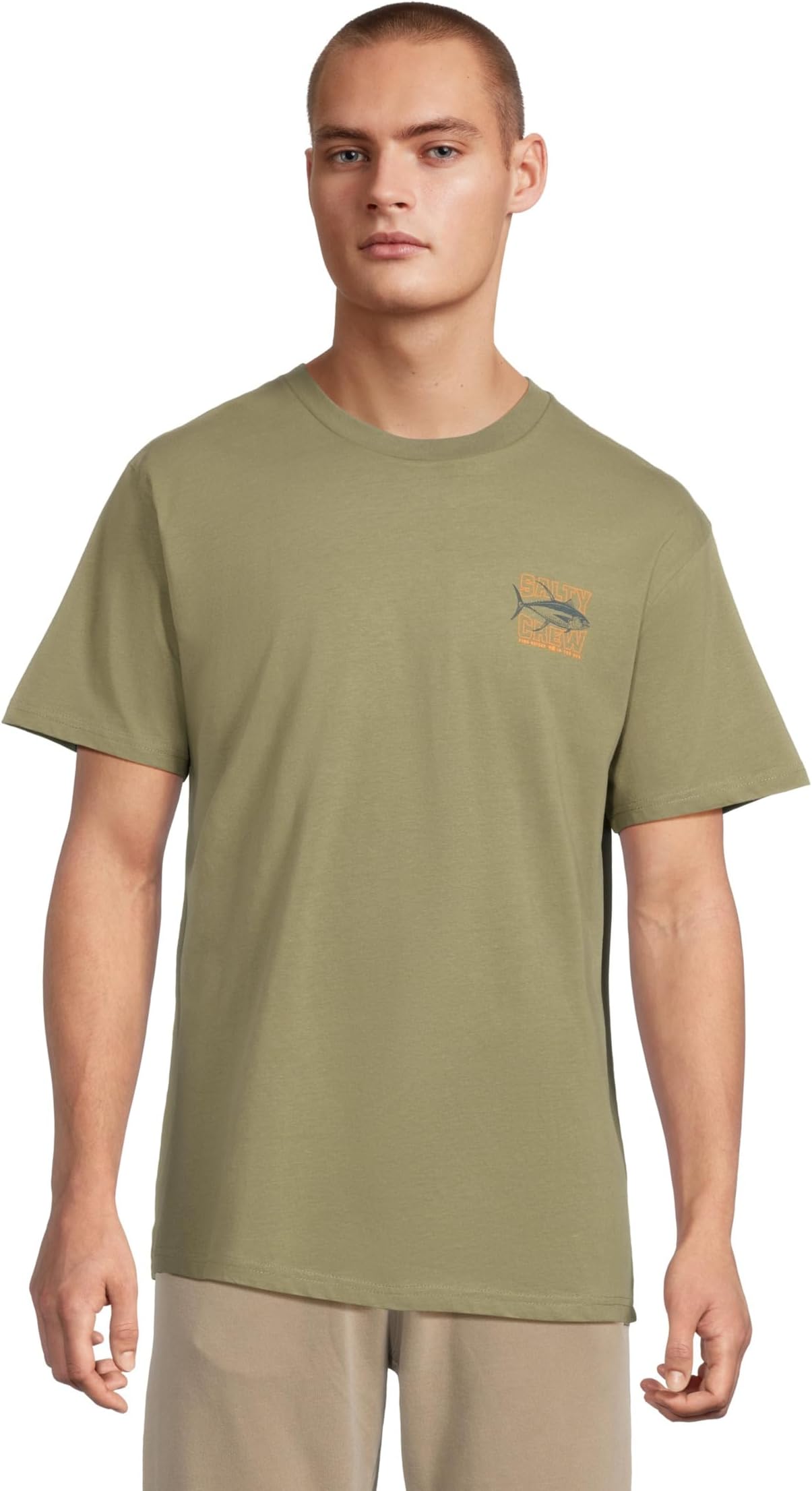 

Футболка Salty Crew Big Game Classic Short Sleeve Tee, цвет Dusty Olive