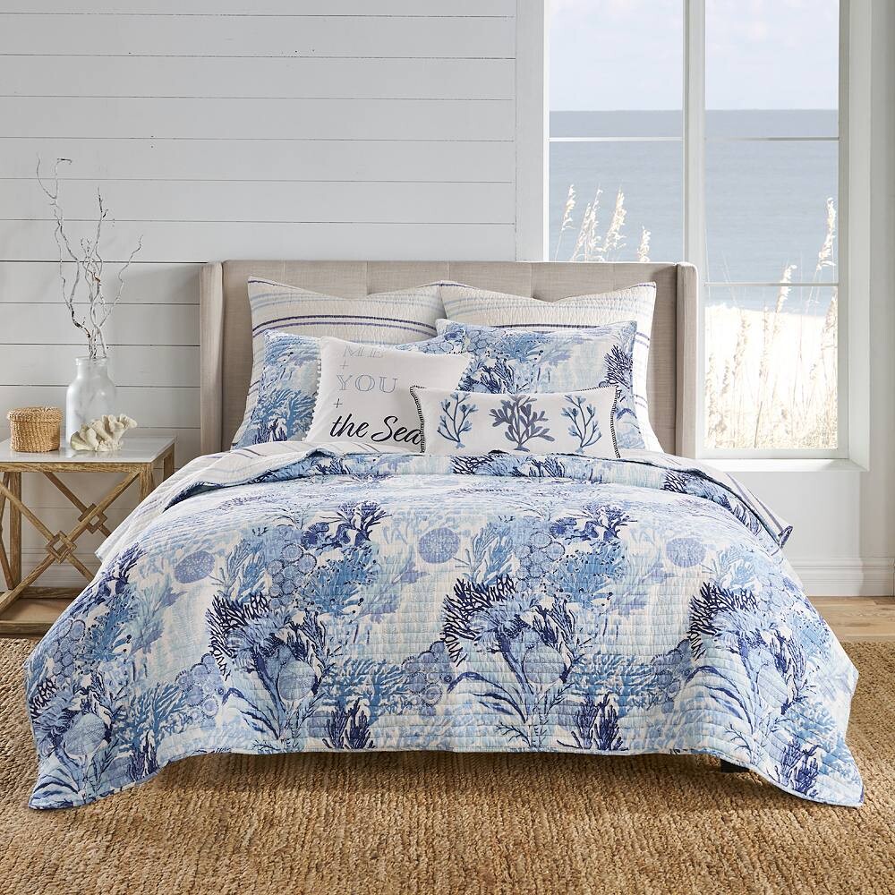 

Levtex Home Комплект одеял Reef Dream с накидками, синий