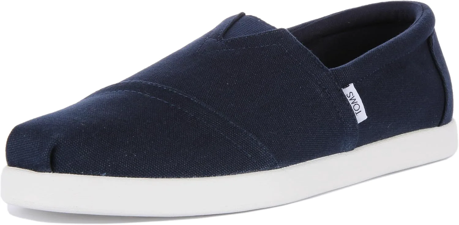 Лоферы Toms Mens Alpargata Recycled Cotton Canvas, темно-синий — фото 2