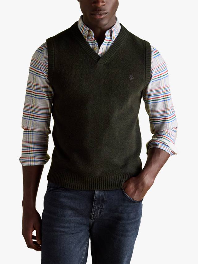 

Топ из высокогорной шерстяной смеси Joules, Dark Green