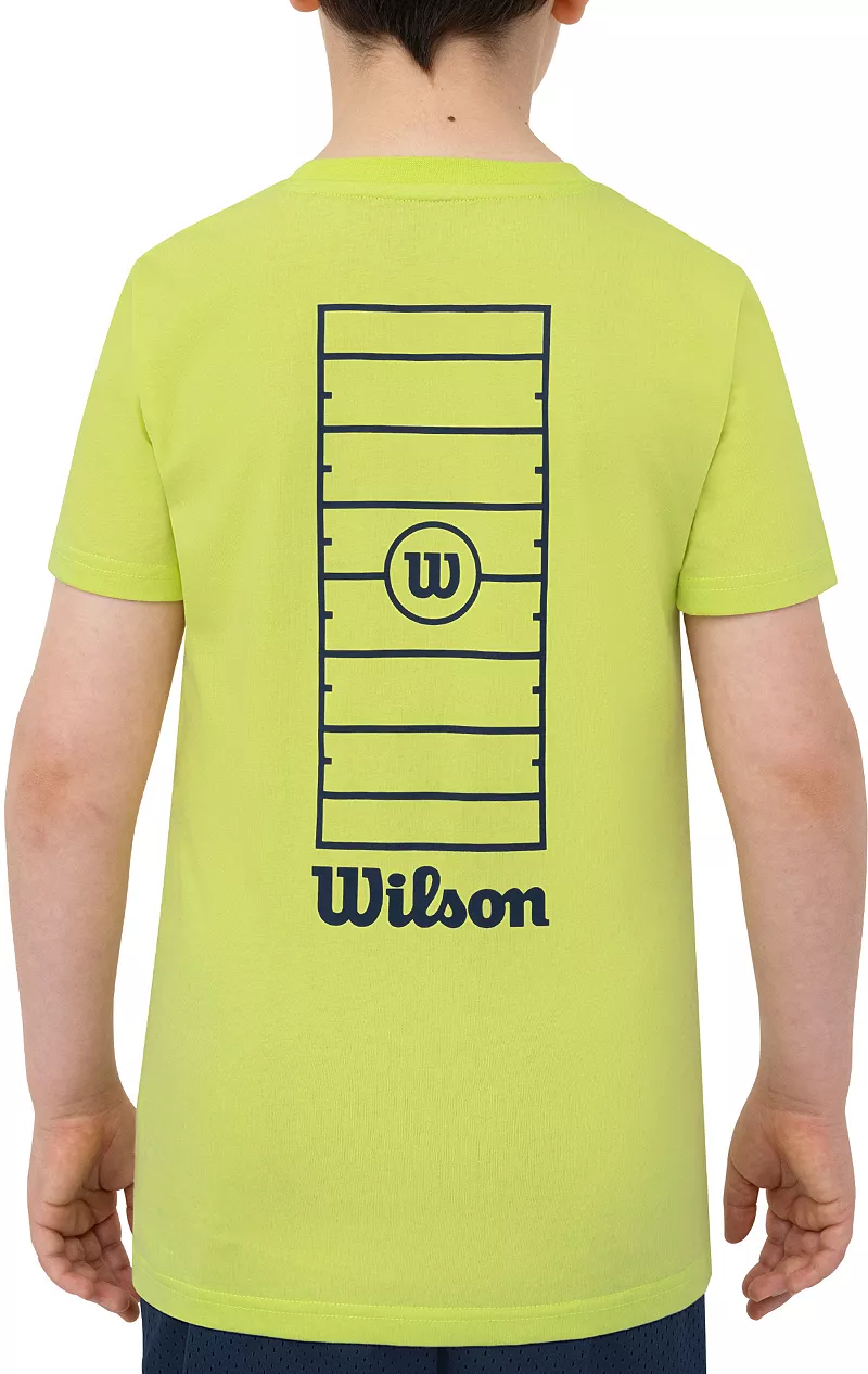 

Футболка Wilson для мальчиков с футбольным полем, цвет Sunny Lime