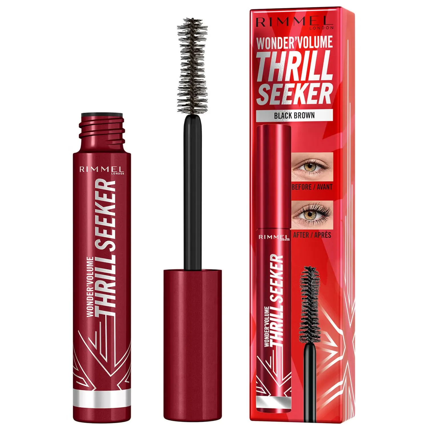 

Тушь для ресниц Volume Thrill Seeker - черный коричневый 8 мл Rimmel