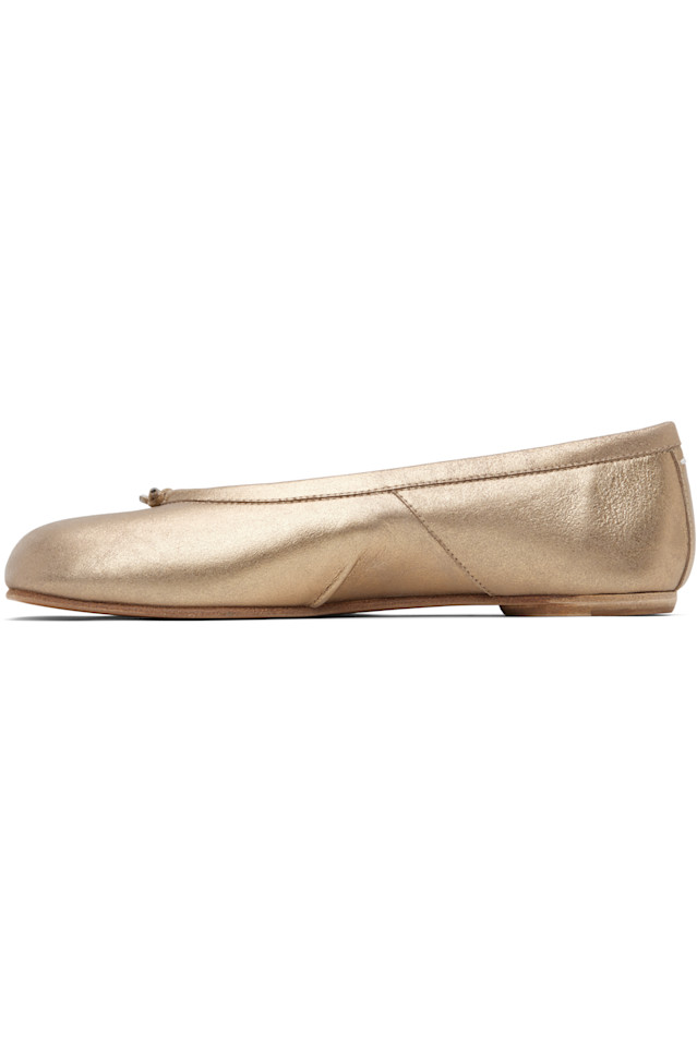 Новые балетки Tabi Maison Margiela, золото — фото 3