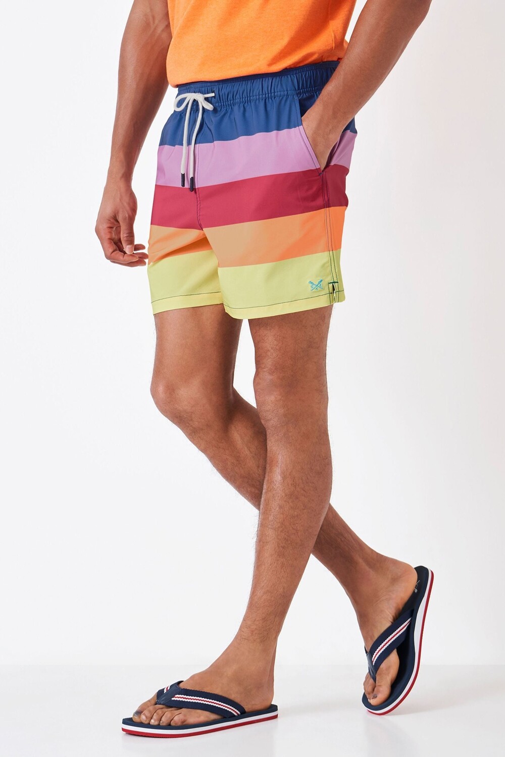 

Желтые плавки в полоску Crew Clothing Company, желтый