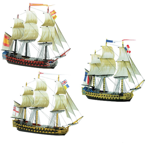 

Фигурки Black Seas: 3Rd Rates Squadron (1770-1830) Warlord Games