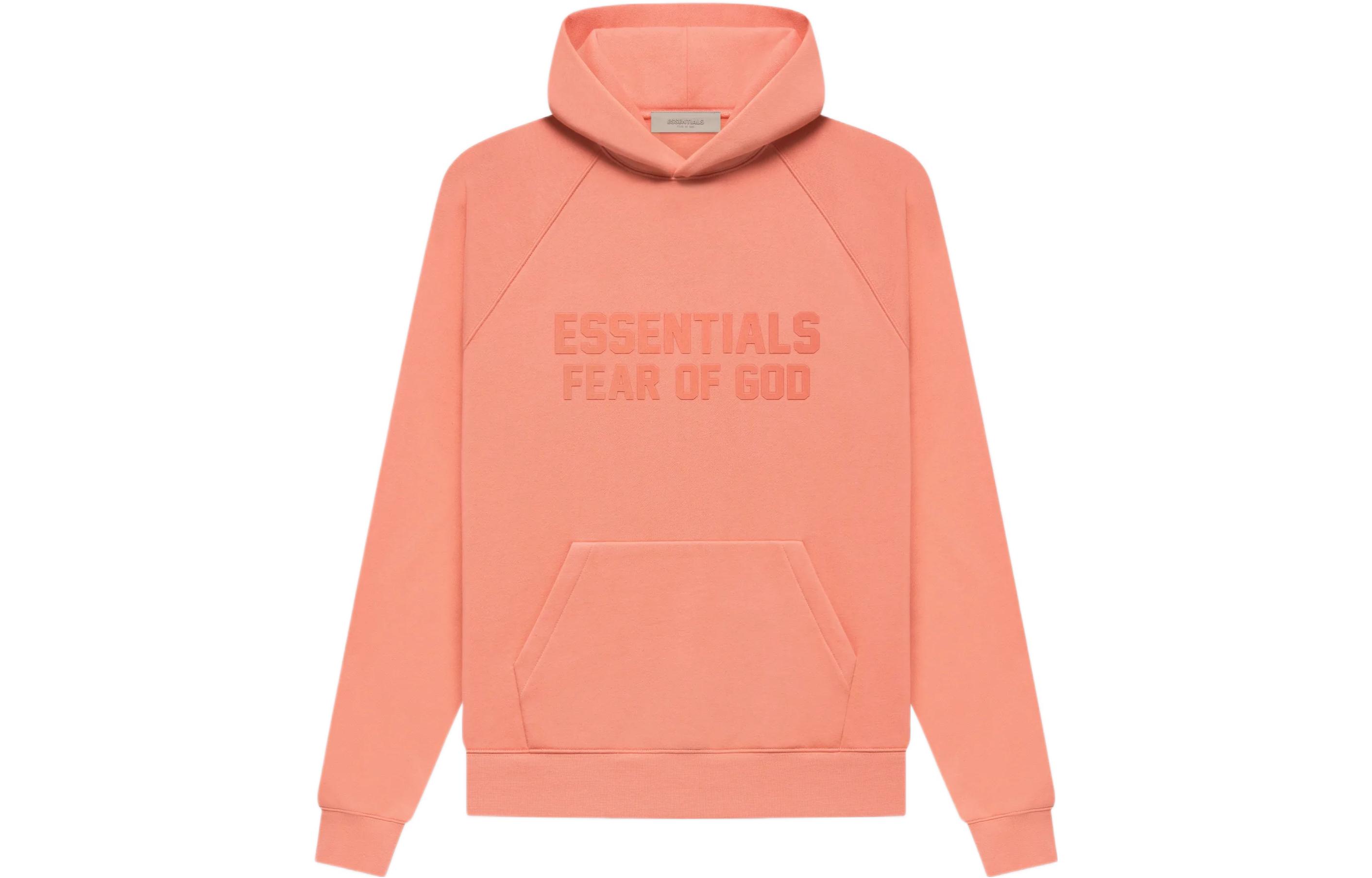 Толстовка с капюшоном Fear Of God Essentials, Кораллово-красный — фото 2