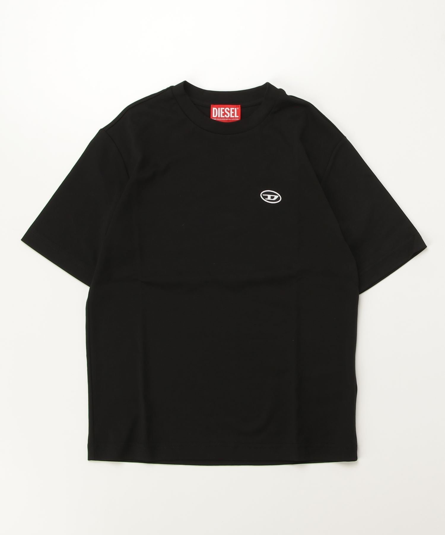 Детская футболка с коротким рукавом и логотипом бренда DIESEL One-Point, Black
