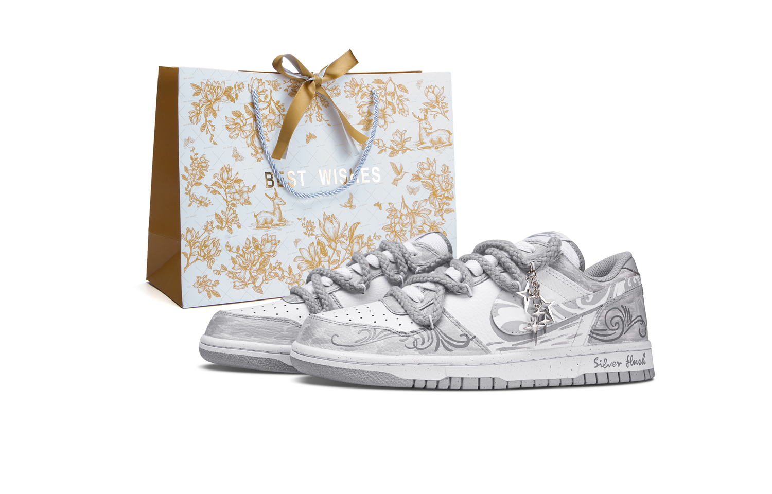 

Большие устойчивые к истиранию дышащие низкие скейтбордские кроссовки unisex Nike, светло-серый