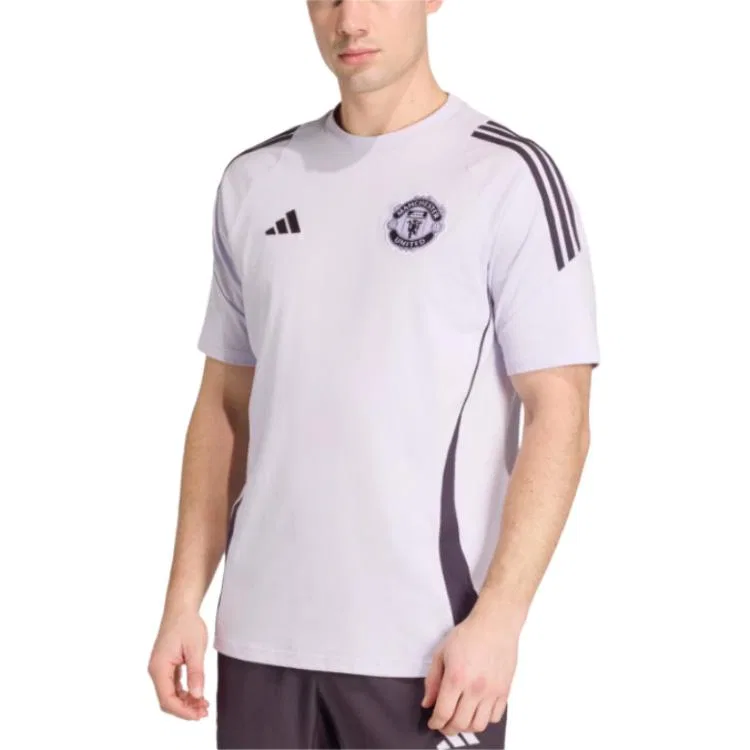 Футболка Adidas Manchester United Tiro 25 фиолетовая — фото 3
