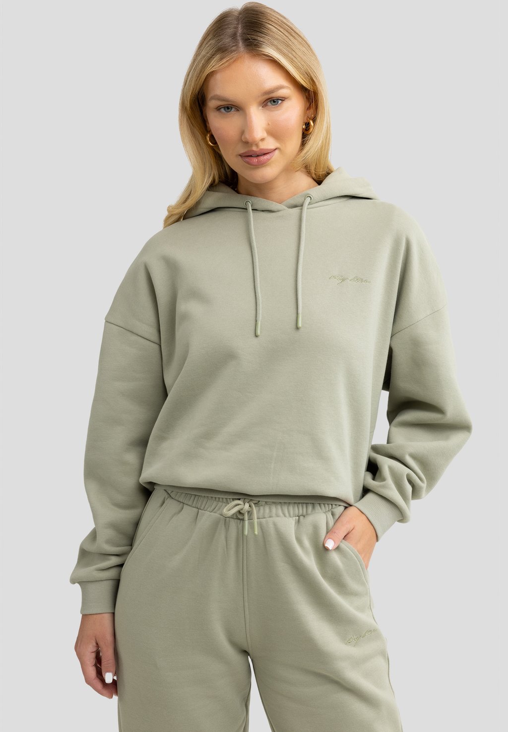 

Толстовка с капюшоном MEGAN Big Star, бирюзовый