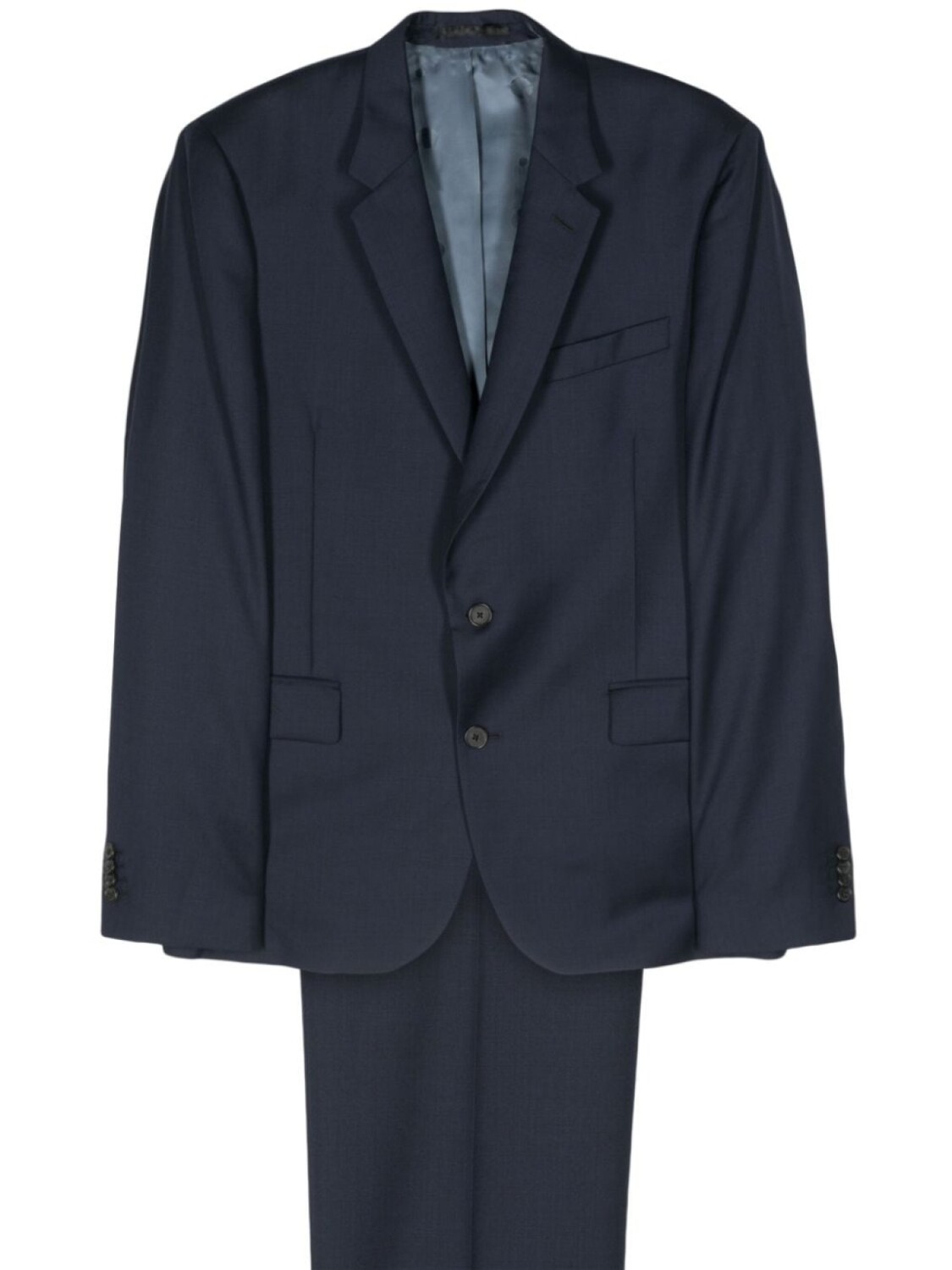 

Paul Smith шерстяной костюм с однобортным пиджаком, синий