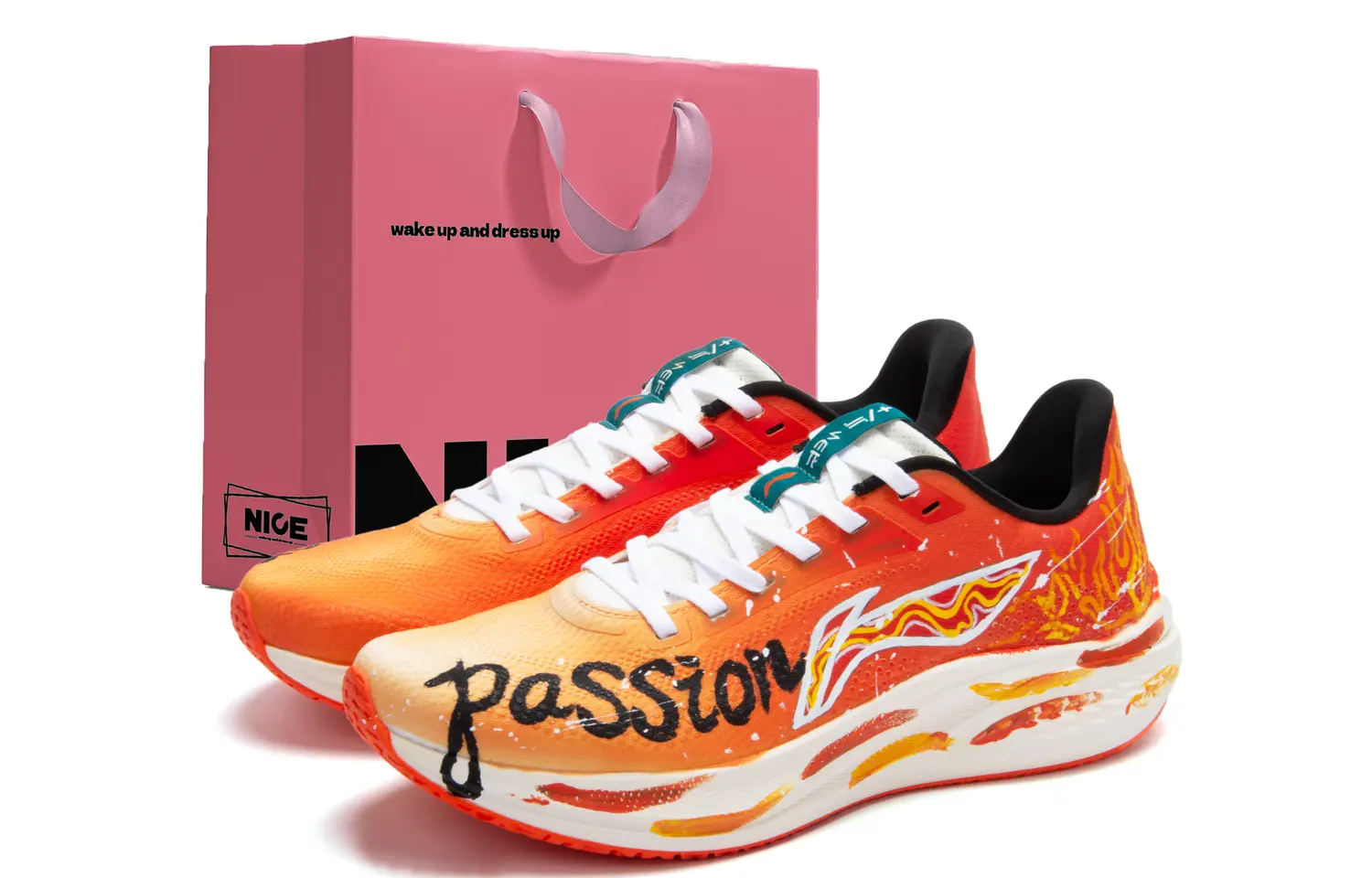 

LINING Кроссовки Red Hare 7 мужские низкие оранжевые, цвет Orange