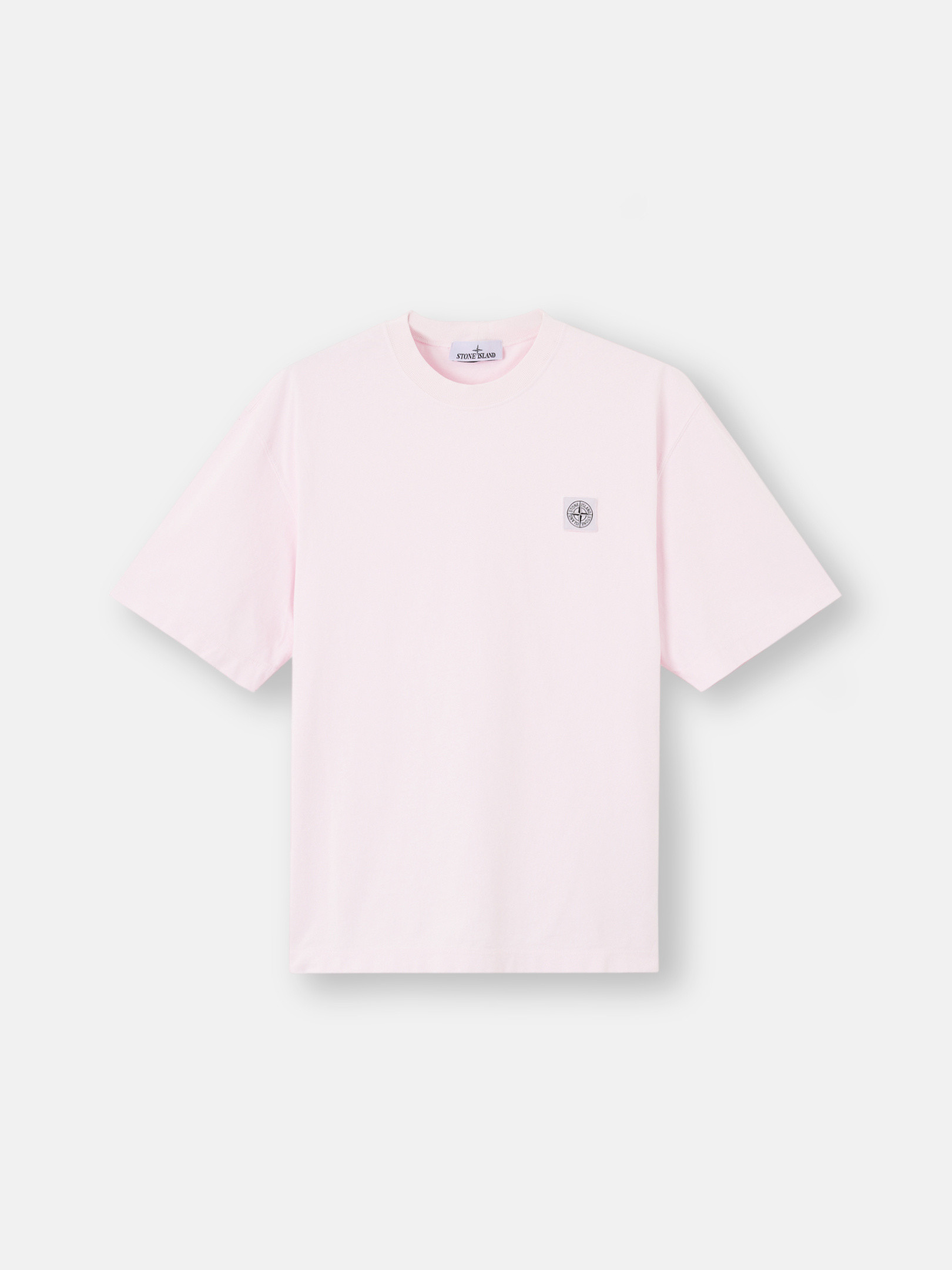 

Футболка прямого кроя с короткими рукавами и нашивкой Компас Stone Island 2100025 COMBED ORGANIC COTTON JERSEY, розовый