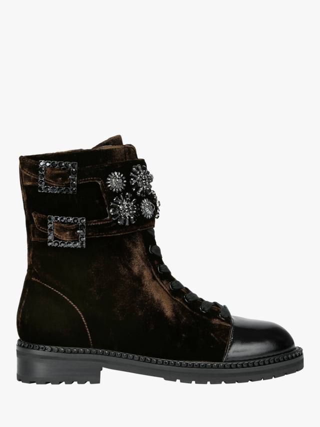 Stoop 5 ботинки байкерские Kurt Geiger London, Dark Brown Combination