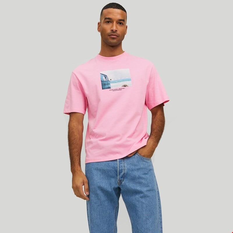 

Мужская футболка копенгаген фото Jack & Jones, розовый