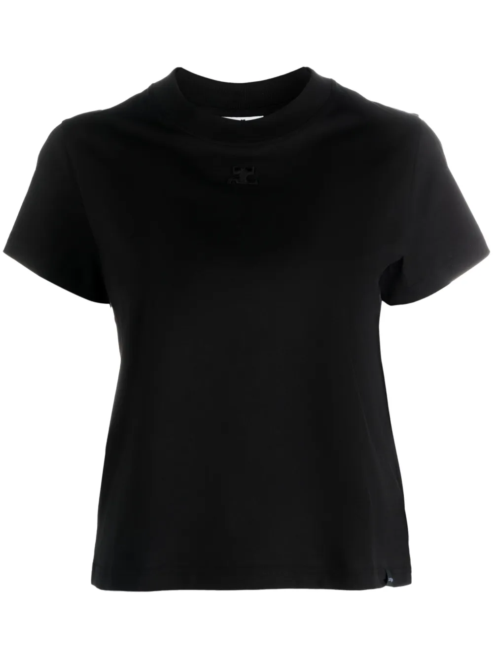 

Футболка с круглым вырезом Courrèges, черный