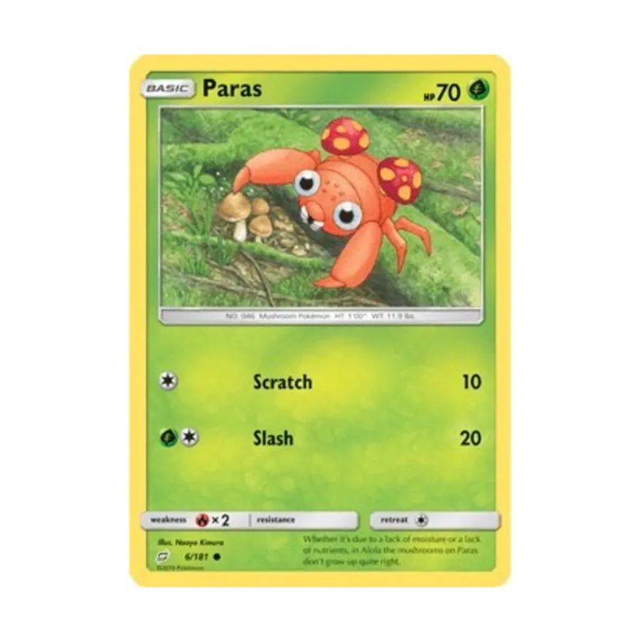 

CCG Парас (К) #6, Pokemon - SM - Team Up - Singles