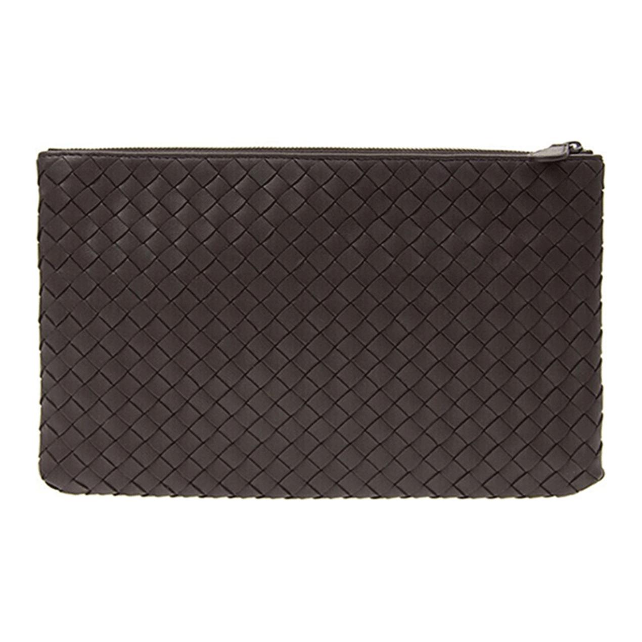 

Bottega Veneta Мужской клатч-кошелек из овечьей кожи, средний размер, коричневый