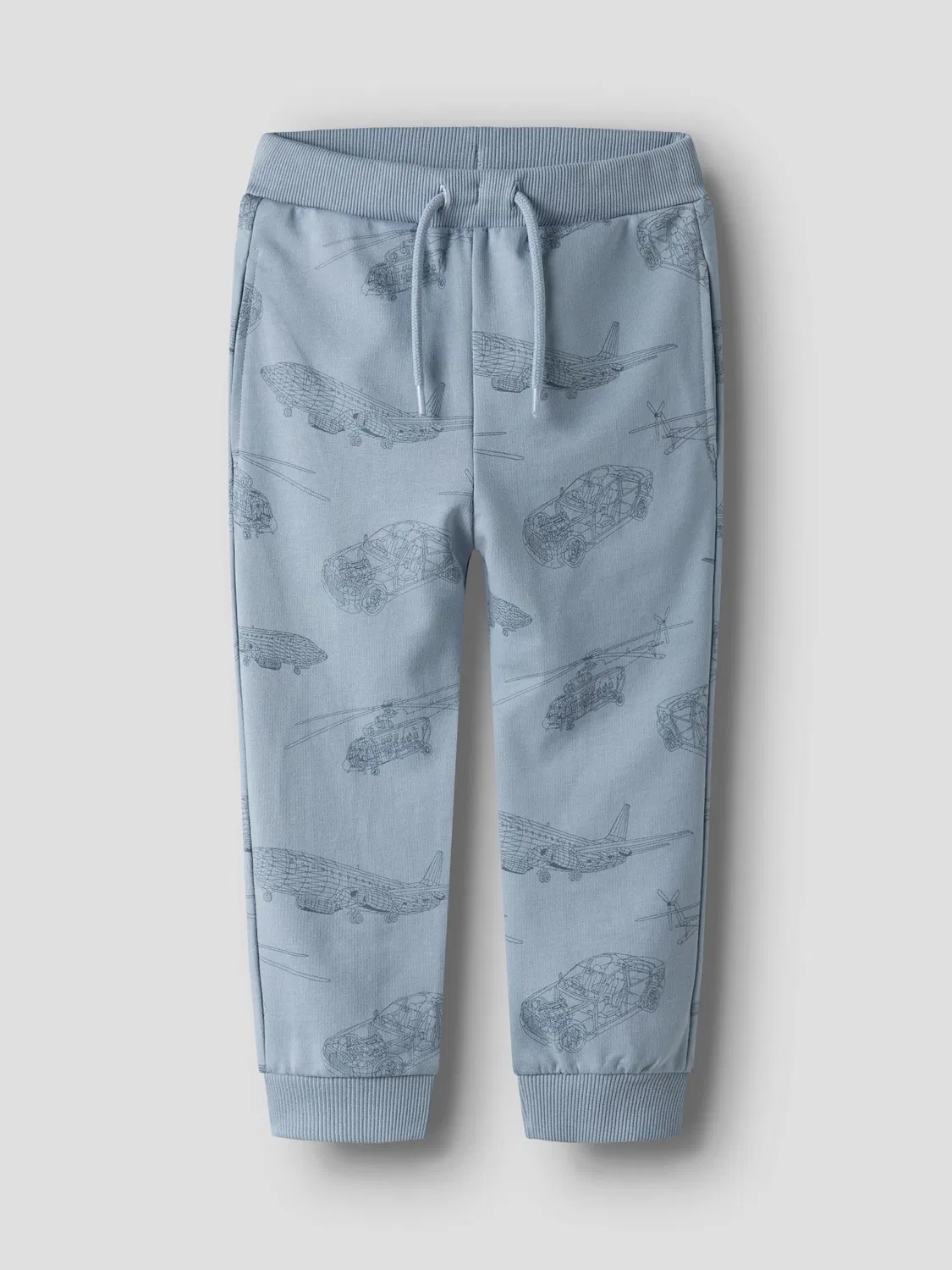 Спортивные брюки из хлопка Name it, dusty blue — фото 3