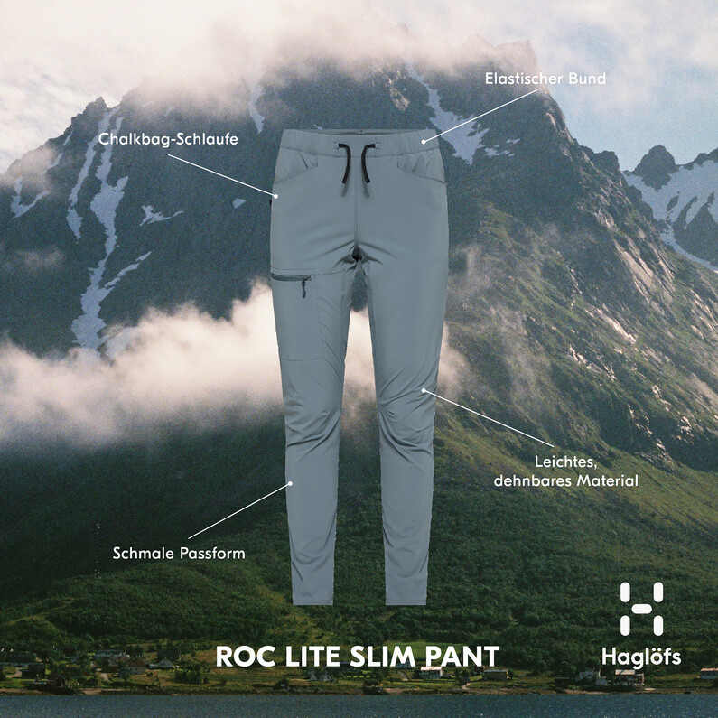 

Женские брюки Roc Lite Slim Haglöfs, синий