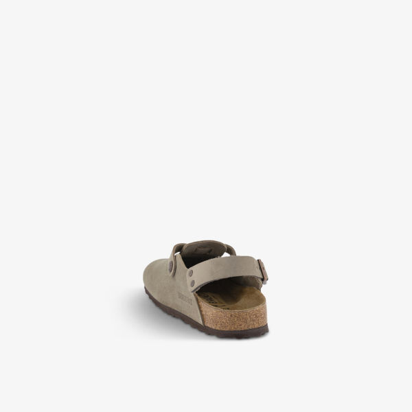 Замшевые туфли-сабо с тисненым логотипом Tokio Birkenstock, коричневый — фото 4