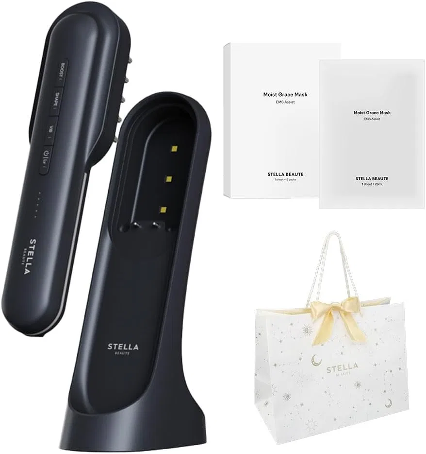 Набор для ухода Laser & EMS Lift Brush PRO 2.0 Stella Beaute с масками Moist Grace 5 шт