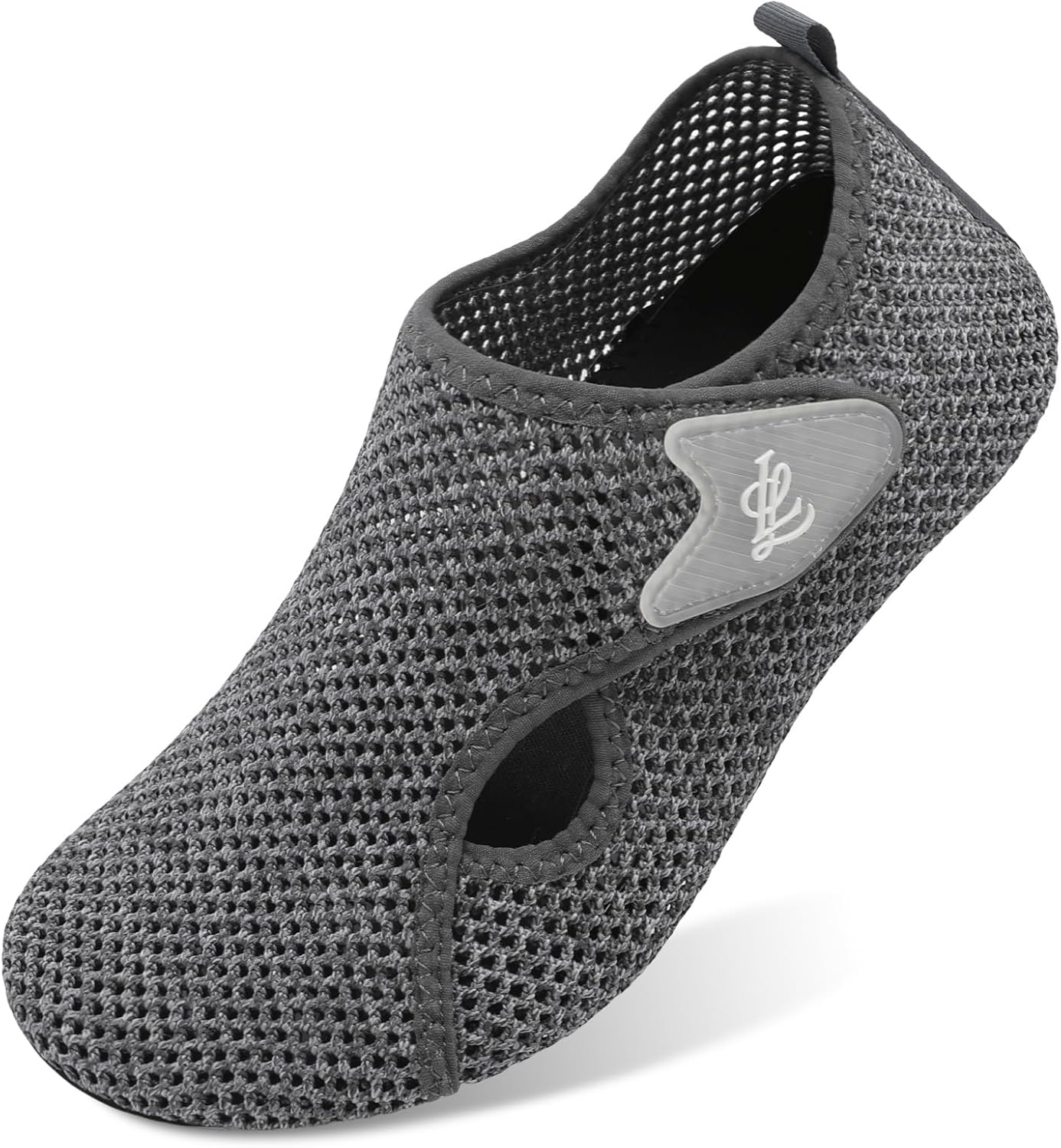 

Водные тапочки LeIsfIt для женщин и мужчин, для плавания, пляжа и ходьбы, быстросохнущие акваносочки для бассейна, дайвинга, прогулок на лодке, реки, йоги, озера и серфинга, темно-серый