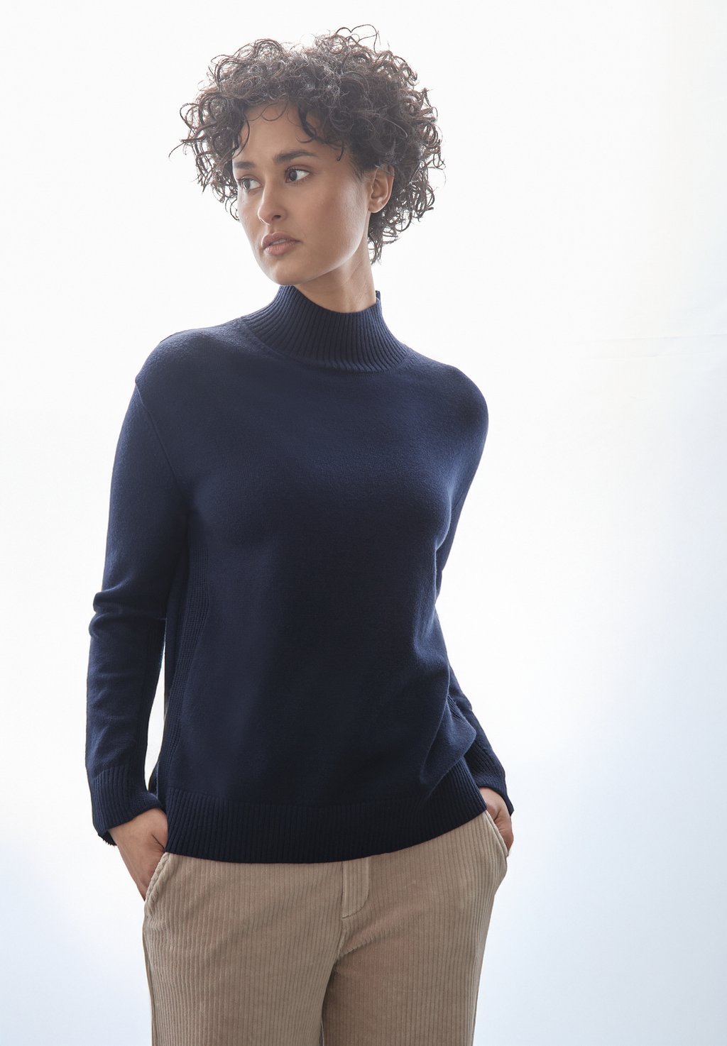 

Джемпер MIT TURTLENECK Street One, темно-синий