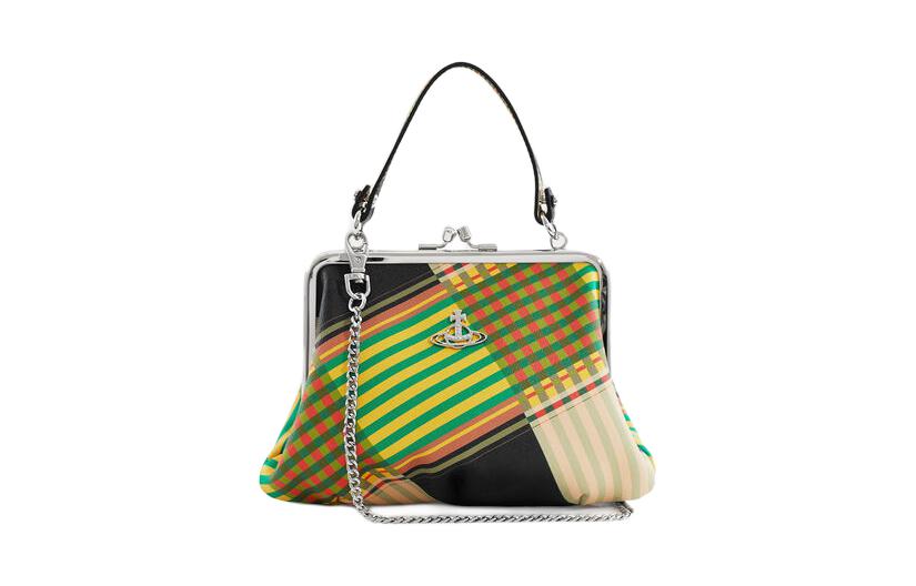 Vivienne Westwood Сумка-кошелек Granny Frame Cross Grain Embossed Leather для женщин, мультиколор — фото 2
