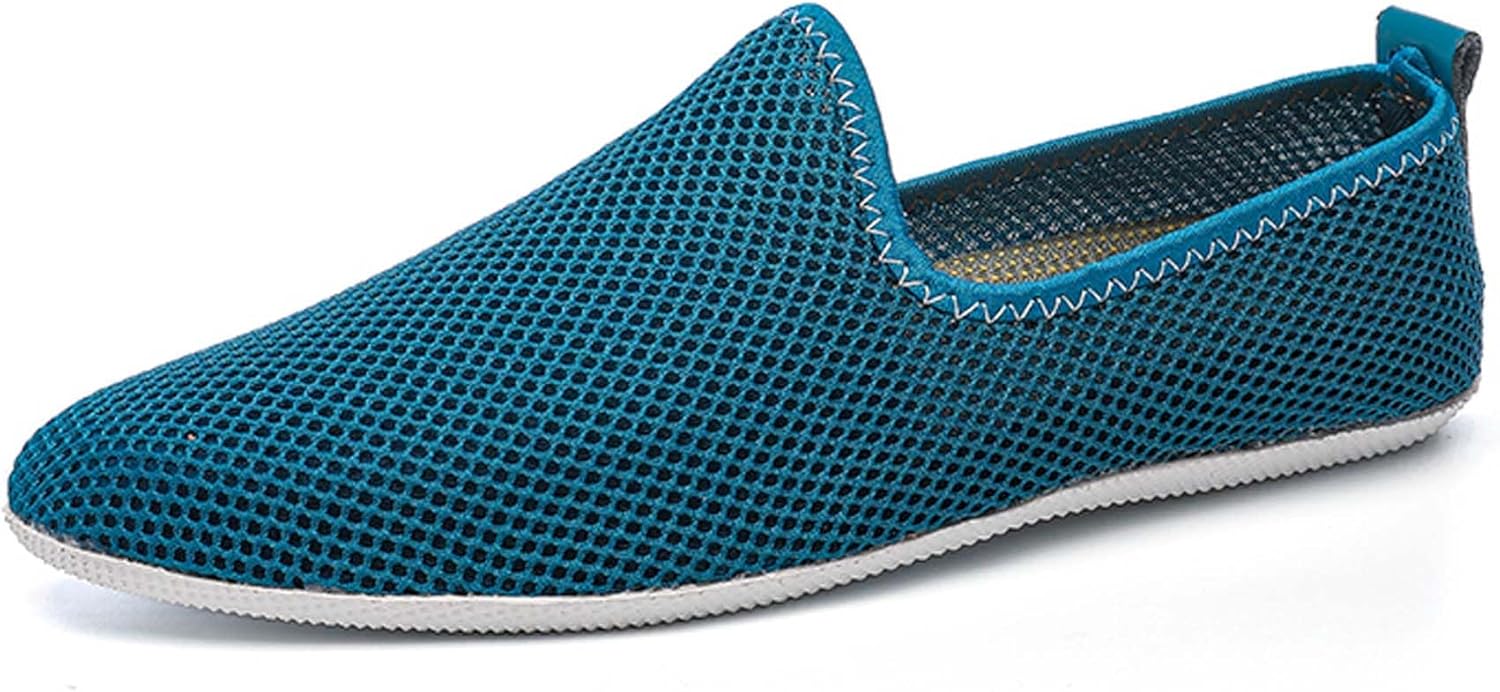 

Мужские и женские лоферы с сеткой, дышащие, на плоской подошве, нескользящие, для ходьбы, вождения и повседневной носки, классический комфорт Generic, темно-зеленый