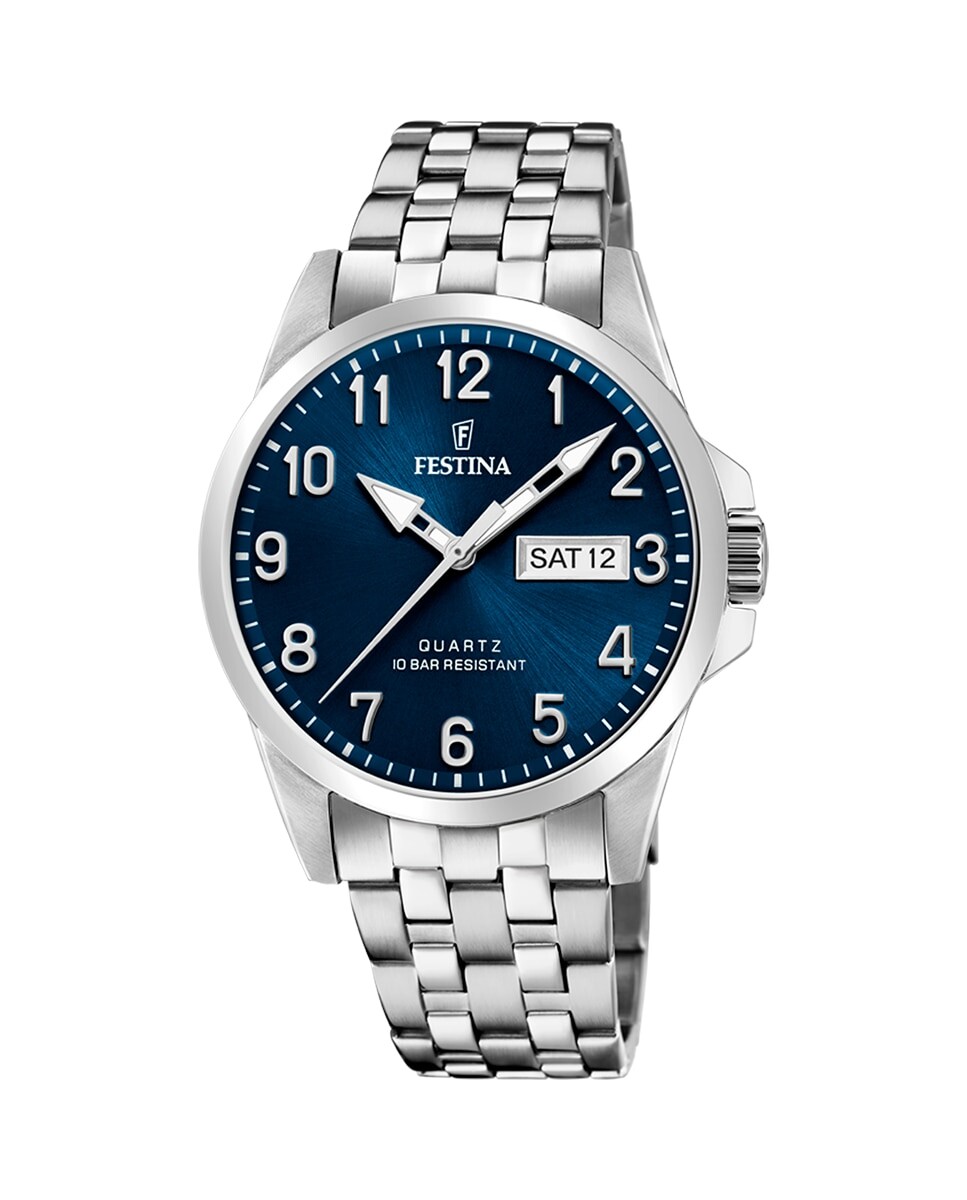 

F20357/C мужские часы из серебряной стали Festina, серебро
