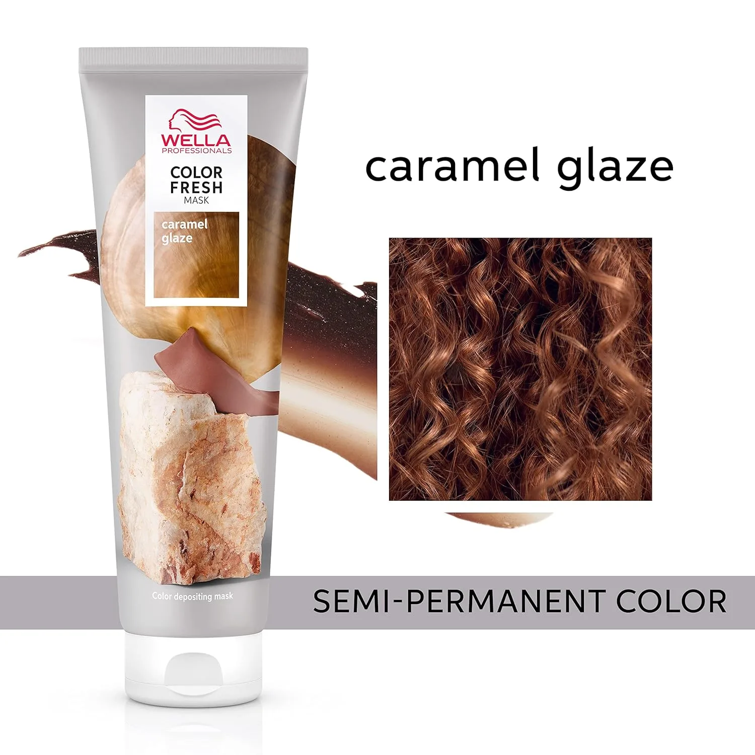 Wella Color Fresh Mask, восстанавливающая маска для волос с авокадо, 150 мл 283.50 г (2 шт.), Caramel Glaze — фото 2