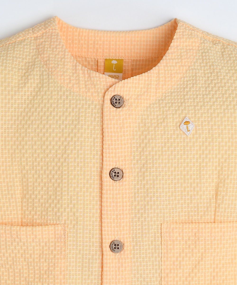Куртка Mondo из жатой ткани Moimoln, Yellow — фото 4