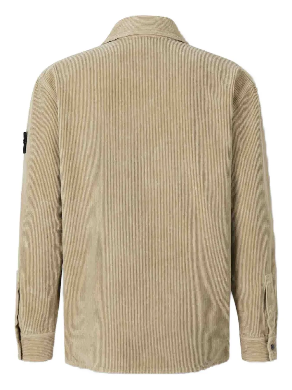 Вельветовая рубашка с накладными карманами Stone Island, коричневый — фото 2