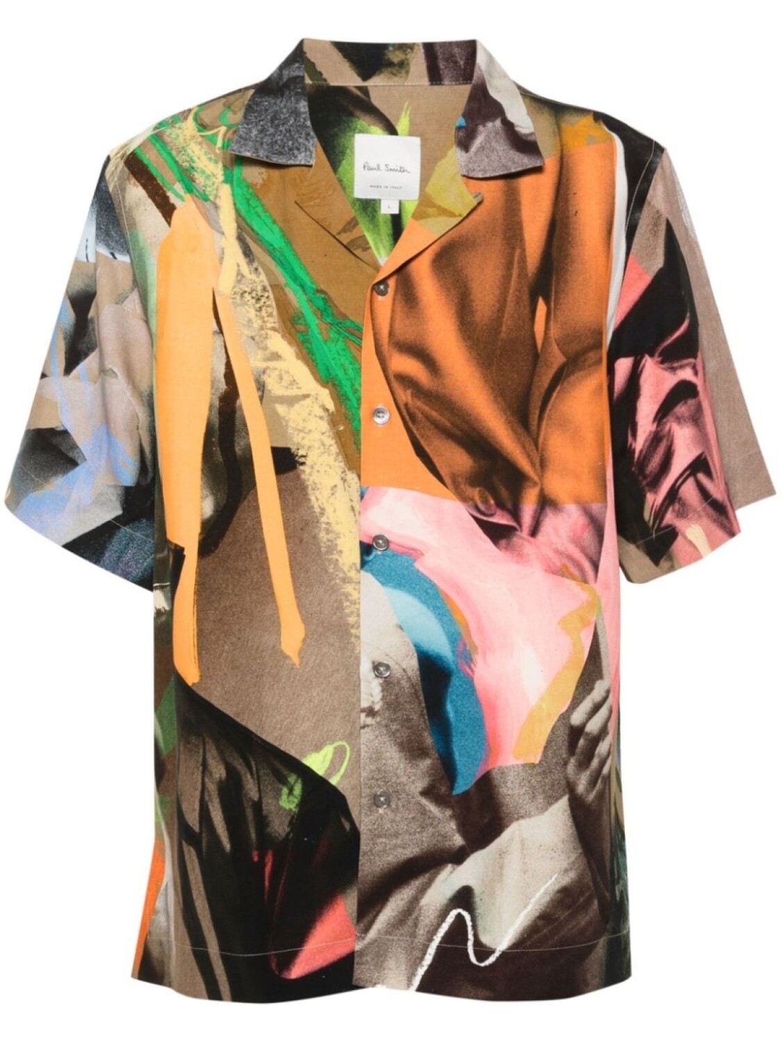 

Paul Smith рубашка с абстрактным принтом, нейтральный цвет