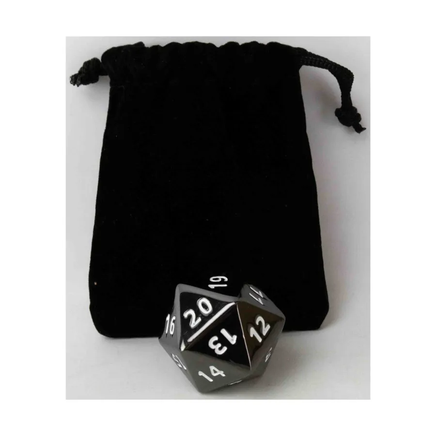 

Металлик d20 с сумкой (35мм), Dice & Supplies (Unidentifiable Publisher)